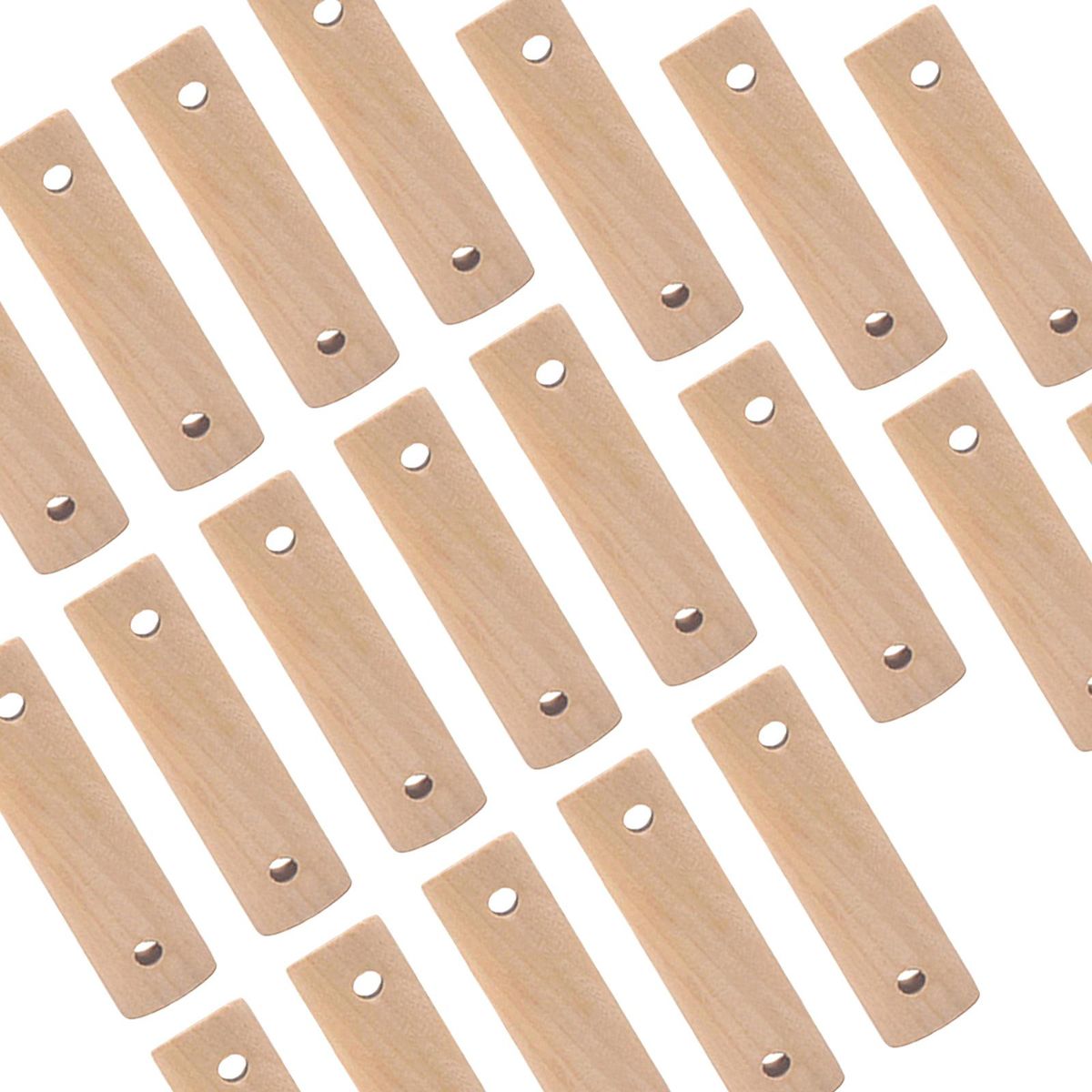 20x Wooden Dowel Rods Sticks DIY Poles Educational Toys Style B-20Pcs