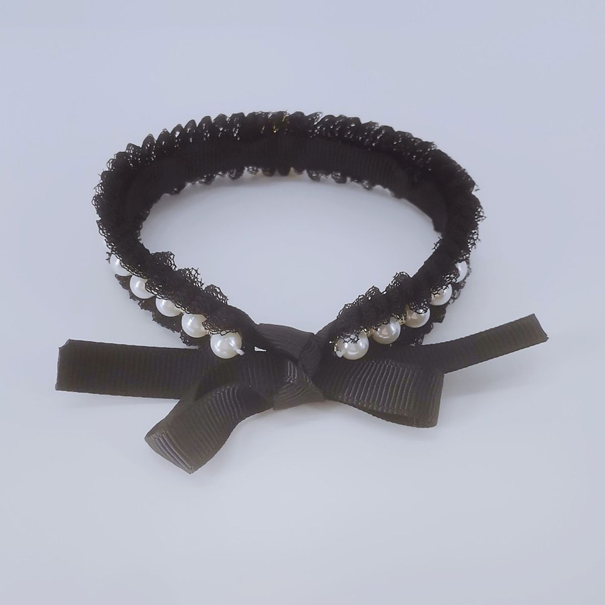 Cat Collar Dog Cat Imitation Pearl Neck Strap Pet Jewelry Black