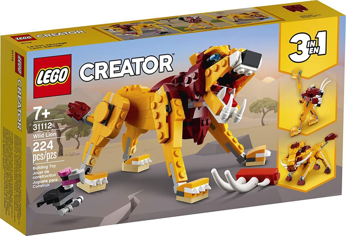 Creator 3in1 Wild Lion 31112 Toy Building Kit (224 Pcs)