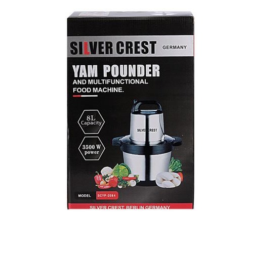 German Yam Pounder/food Processor- 8L - 3500W