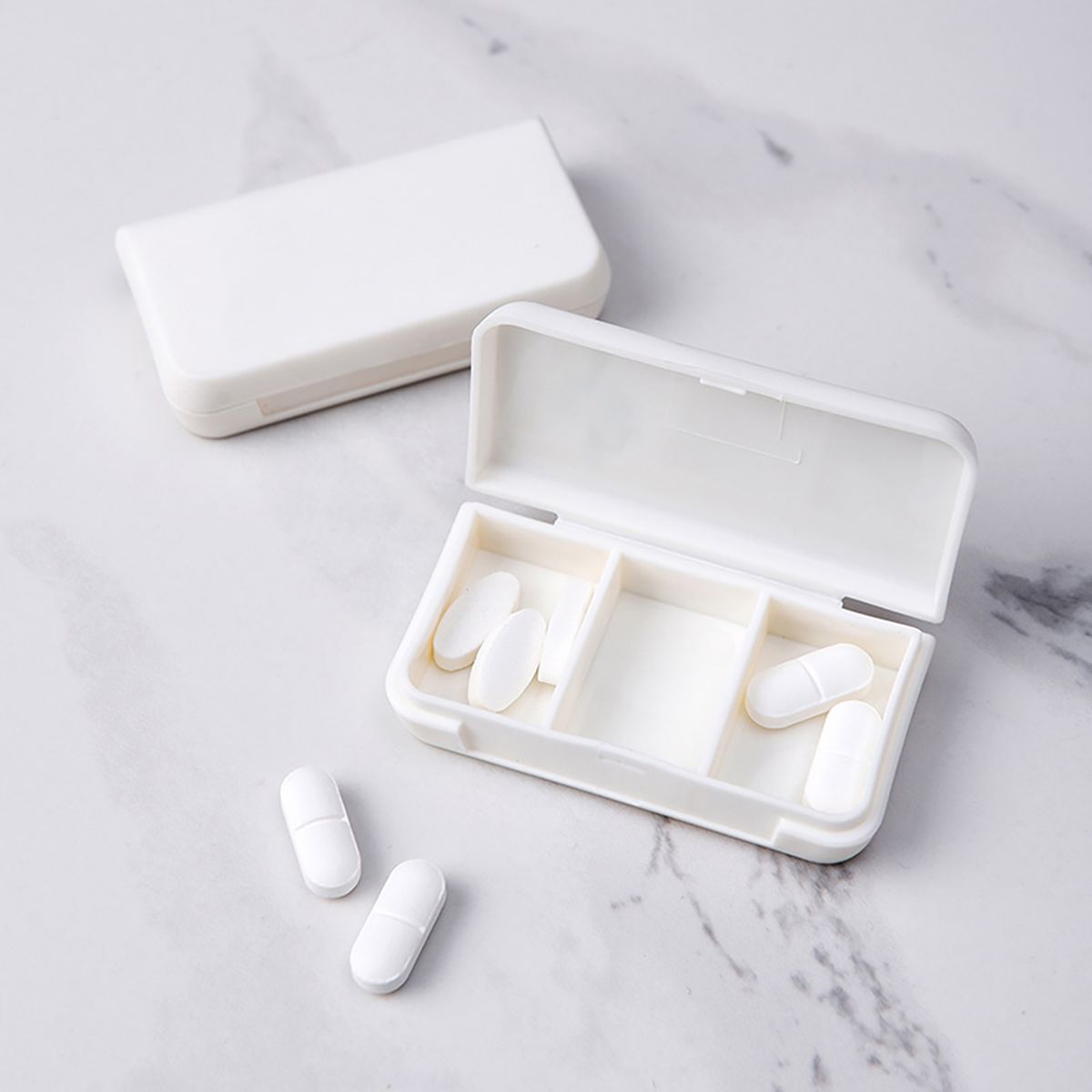 1Pc Pill Storage Small Size Eco-friendly PP Small Pill Box-