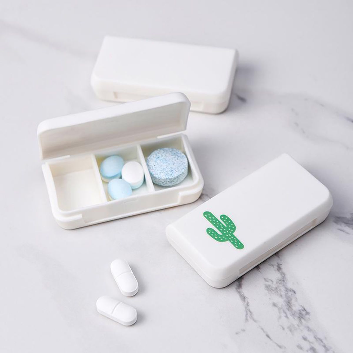 1Pc Pill Storage Small Size Eco-friendly PP Small Pill Box-