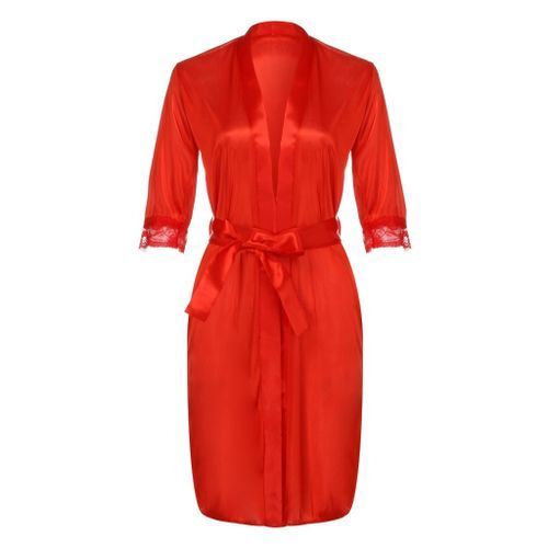 Sexy Nightgown Women Ladies Nightdress Satin Lace Silk Kimono Sleepwear Underwear Lingerie Nightdress Robe Dress Dropship *50（#Purple）