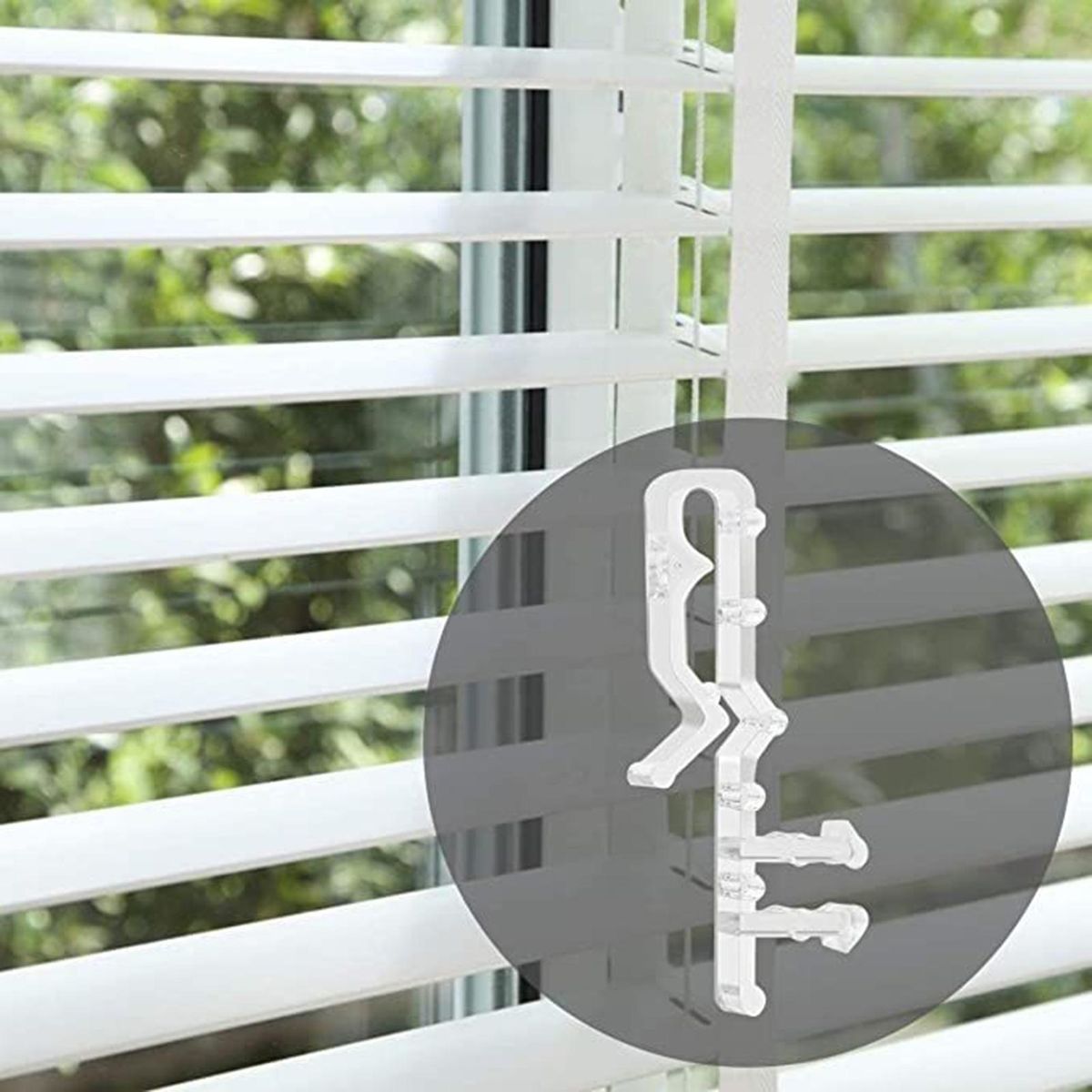 Easy to Install Blind Clips Hidden Design Valance Clips for Blinds Transparent