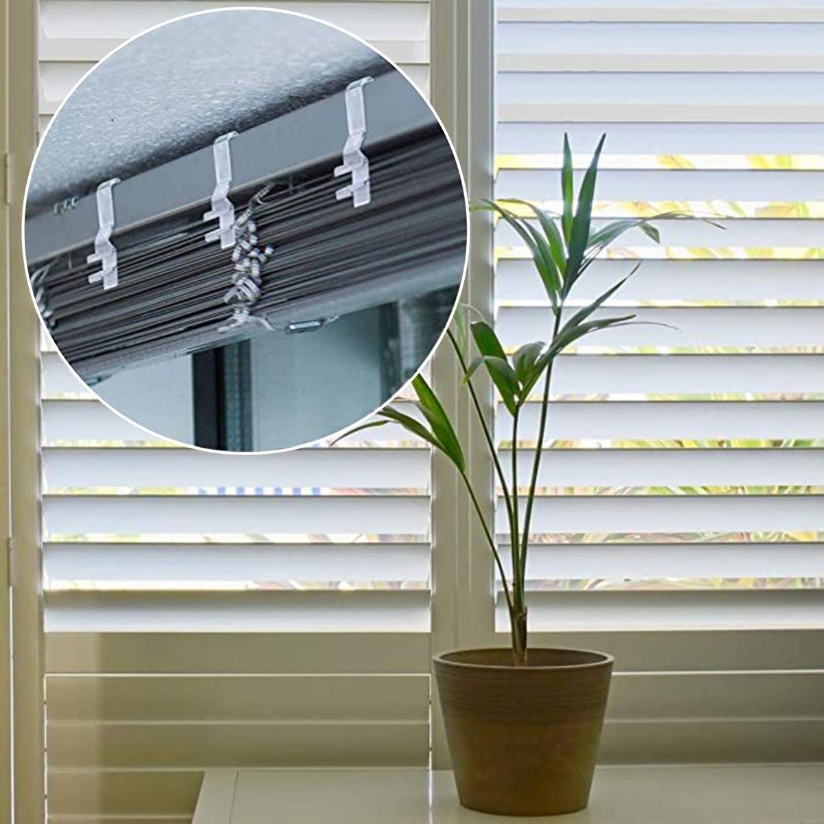 Easy to Install Blind Clips Hidden Design Valance Clips for Blinds Transparent