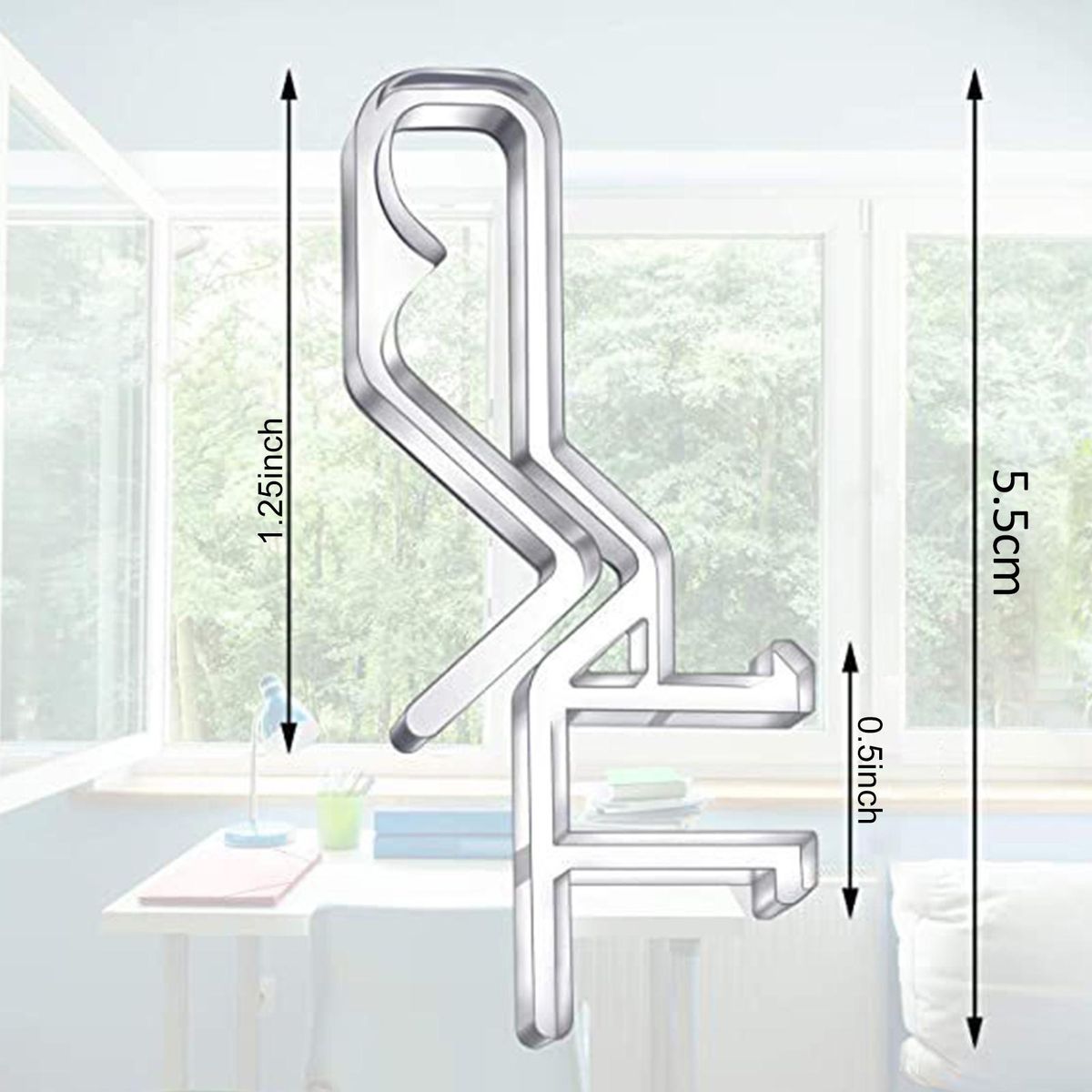 Easy to Install Blind Clips Hidden Design Valance Clips for Blinds Transparent