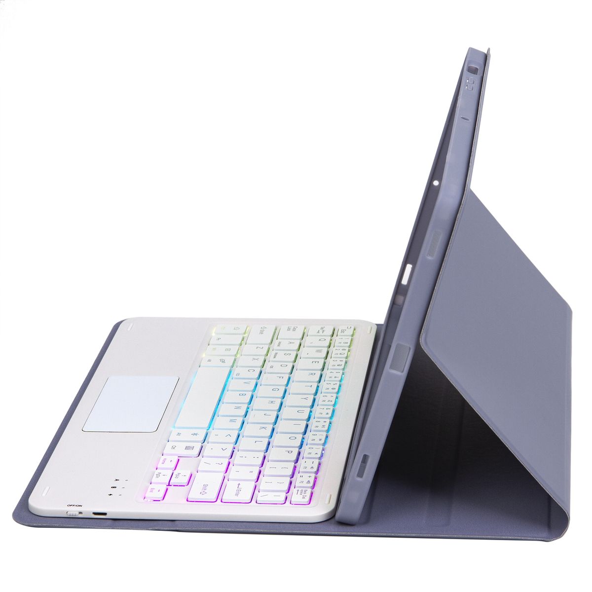 For Samsung Galaxy Tab A8 10.5 (2021) Bluetooth Keyboard Leather Tablet Case(Purple)