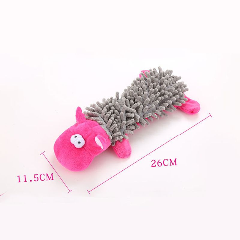 Durable Low Price Pet Dog Plush Toy Animal Shape With Squeaky For Small Dogs Chihuahua Yorkshire Bichon Puppy Chew Cleaning Toys-Brown Monkey