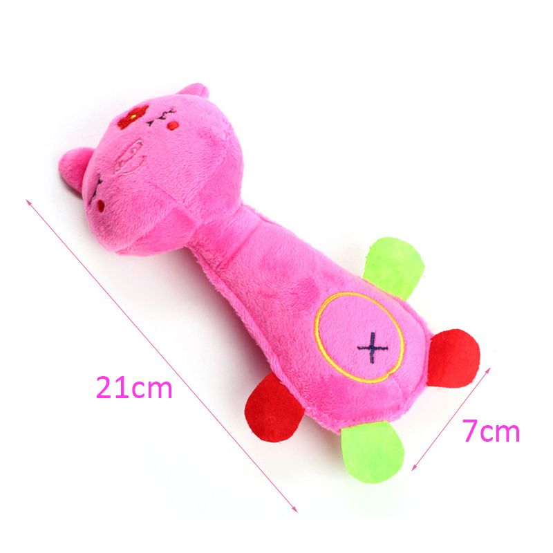 Durable Low Price Pet Dog Plush Toy Animal Shape With Squeaky For Small Dogs Chihuahua Yorkshire Bichon Puppy Chew Cleaning Toys-Brown Monkey