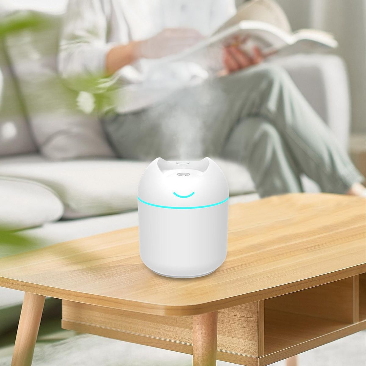 Mini Portable Humidifier For Bedroom Silent 250ml With
