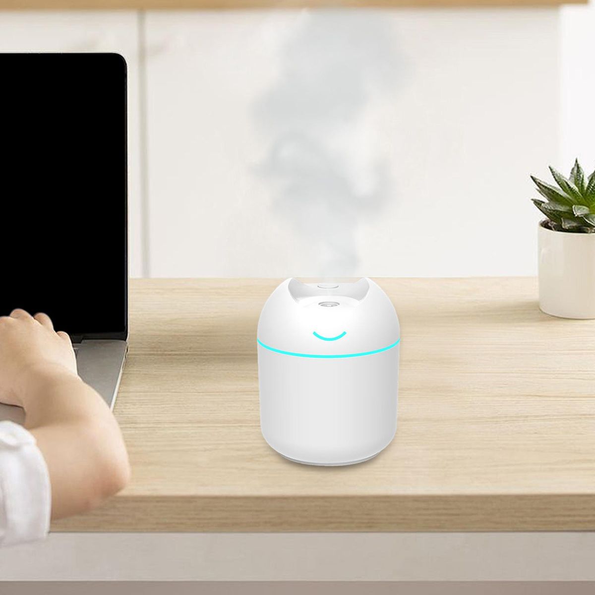 Mini Portable Humidifier For Bedroom Silent 250ml With
