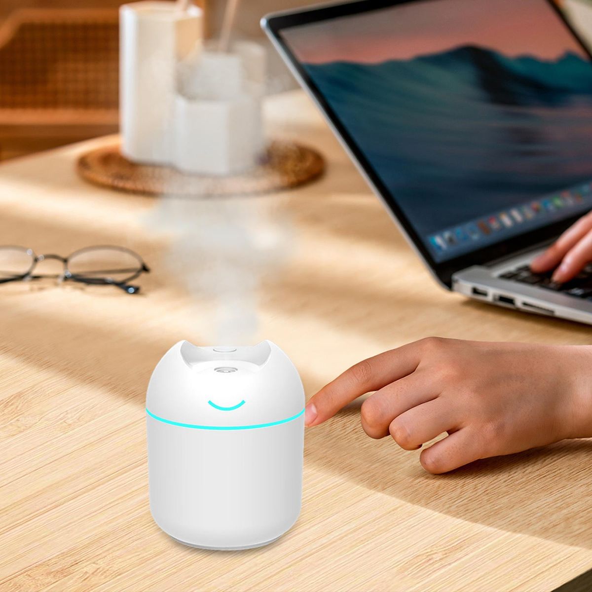 Mini Portable Humidifier For Bedroom Silent 250ml With