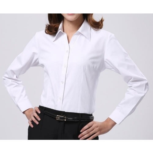 Ladies Formal Dress Shirt  - White