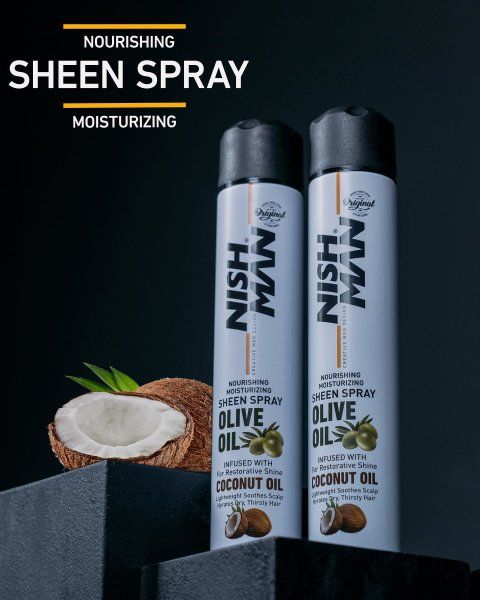 NISHMAN OLIVE OIL SHEEN SPRAY 400ML - COCONUT OIL