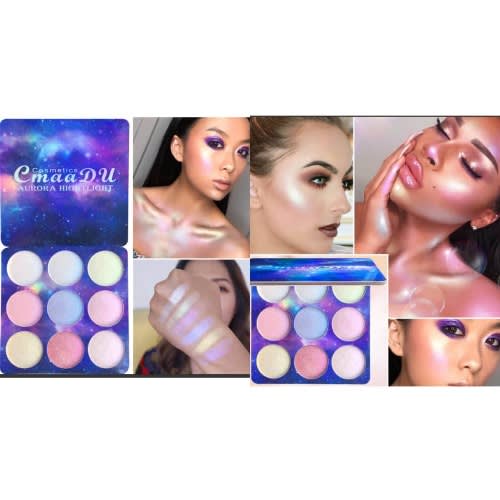 9 Color Shimmer Eye Shadow/highlight Long Lasting Palette
