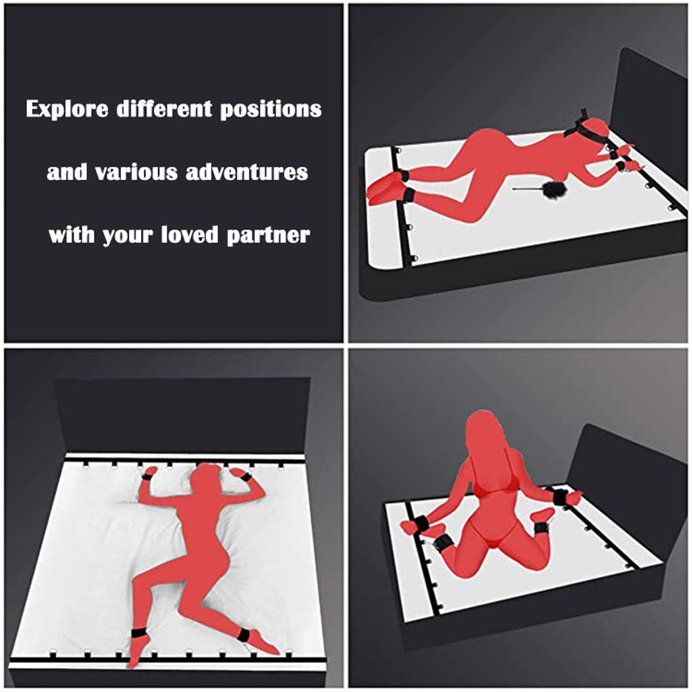 BDSM Bed Bondage Restraints Adult Fetish Sex Toy For Couple