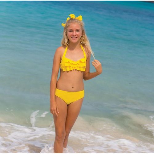 Yellow Bikini Bottom Kids Xs