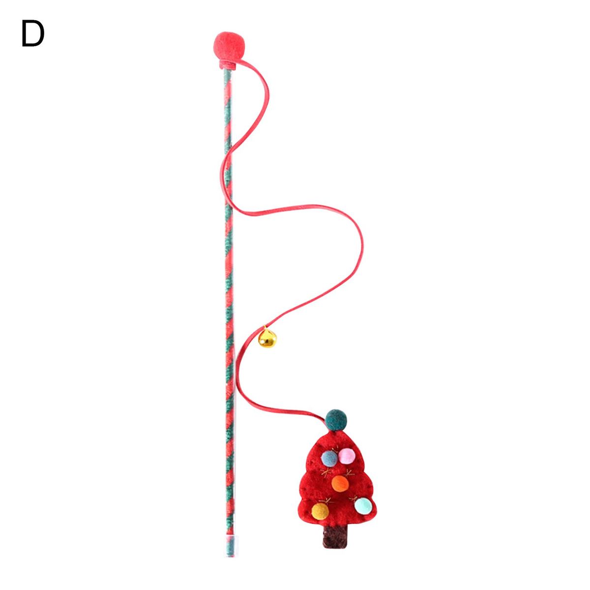 Cats Wand Toy Christmas Accessories Pet Interactive Soft-