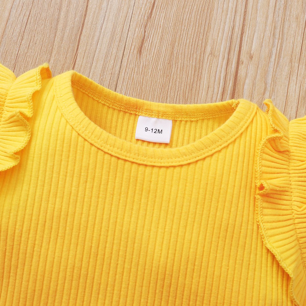 Newborn Baby Girls Summer Outfit Set Floral Design Short Sleeve Ribbed Bodysuit