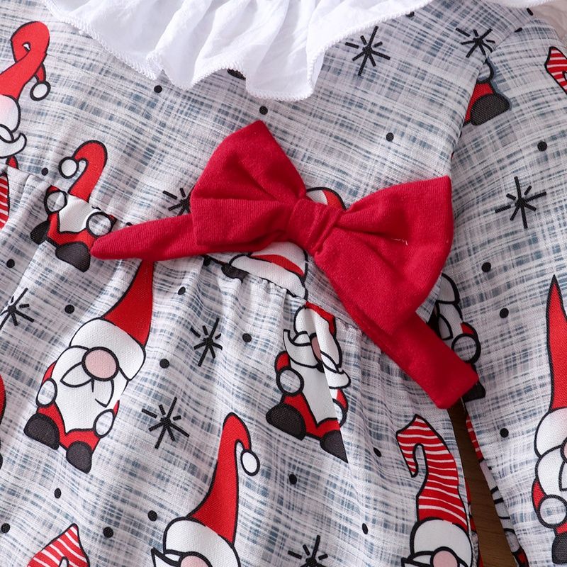 Newborn Baby Girl XMAS Costumes Christmas Cartoon Long Sleeve 2PCS Suit Set