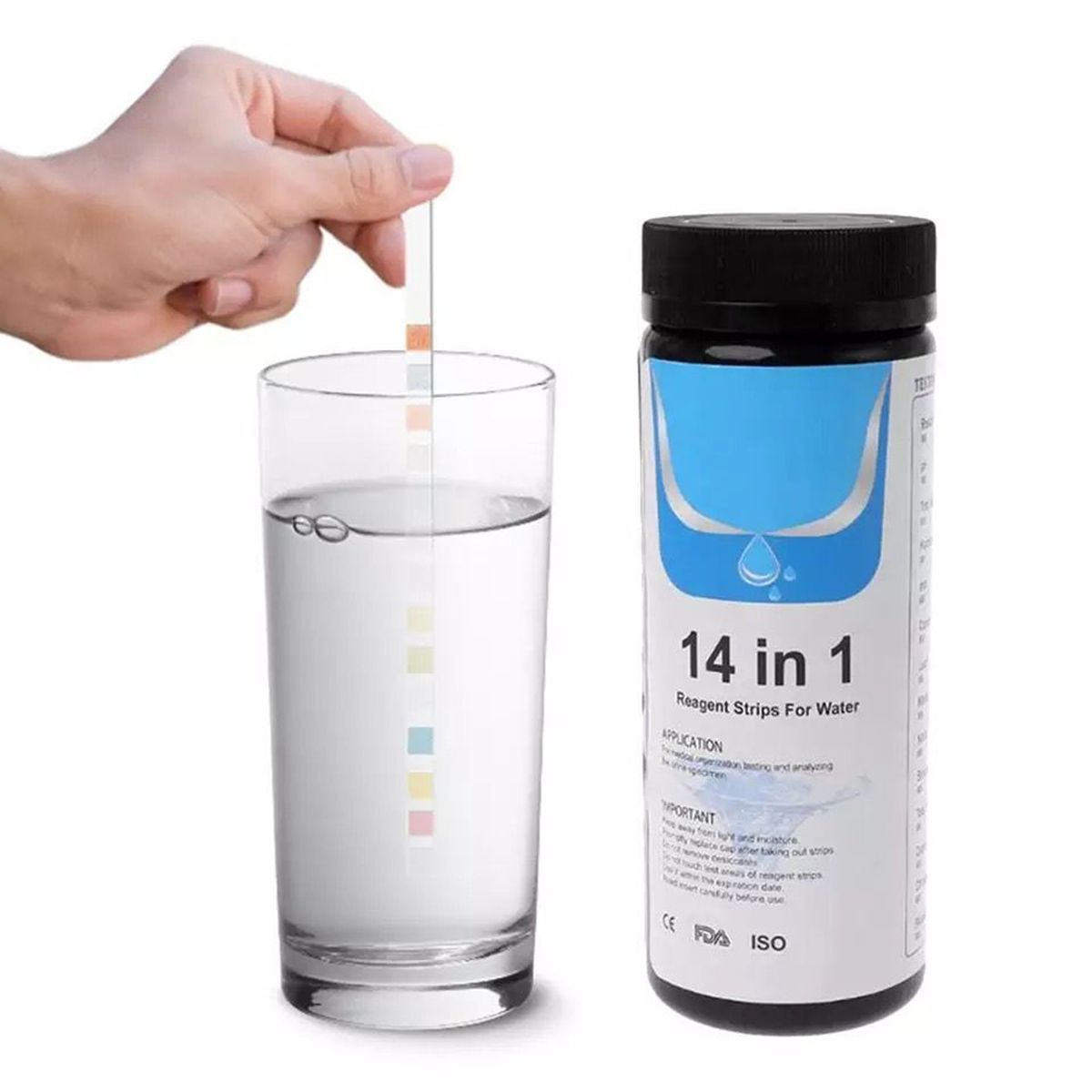 50 PCS Pool And Spa Test Strips,14-in-1 Swimming Pool Water