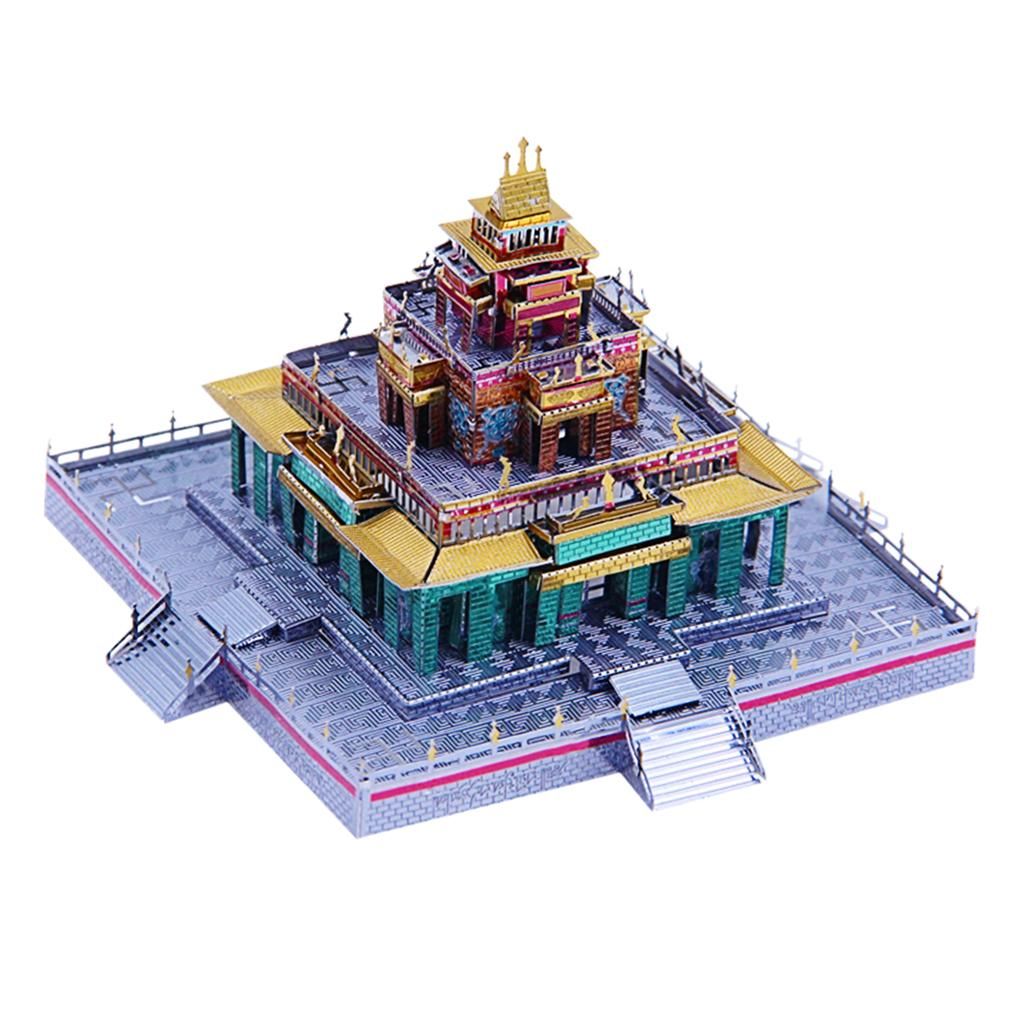 Metal 3D Puzzles Architectural Building Model Kits For Adults Teens
