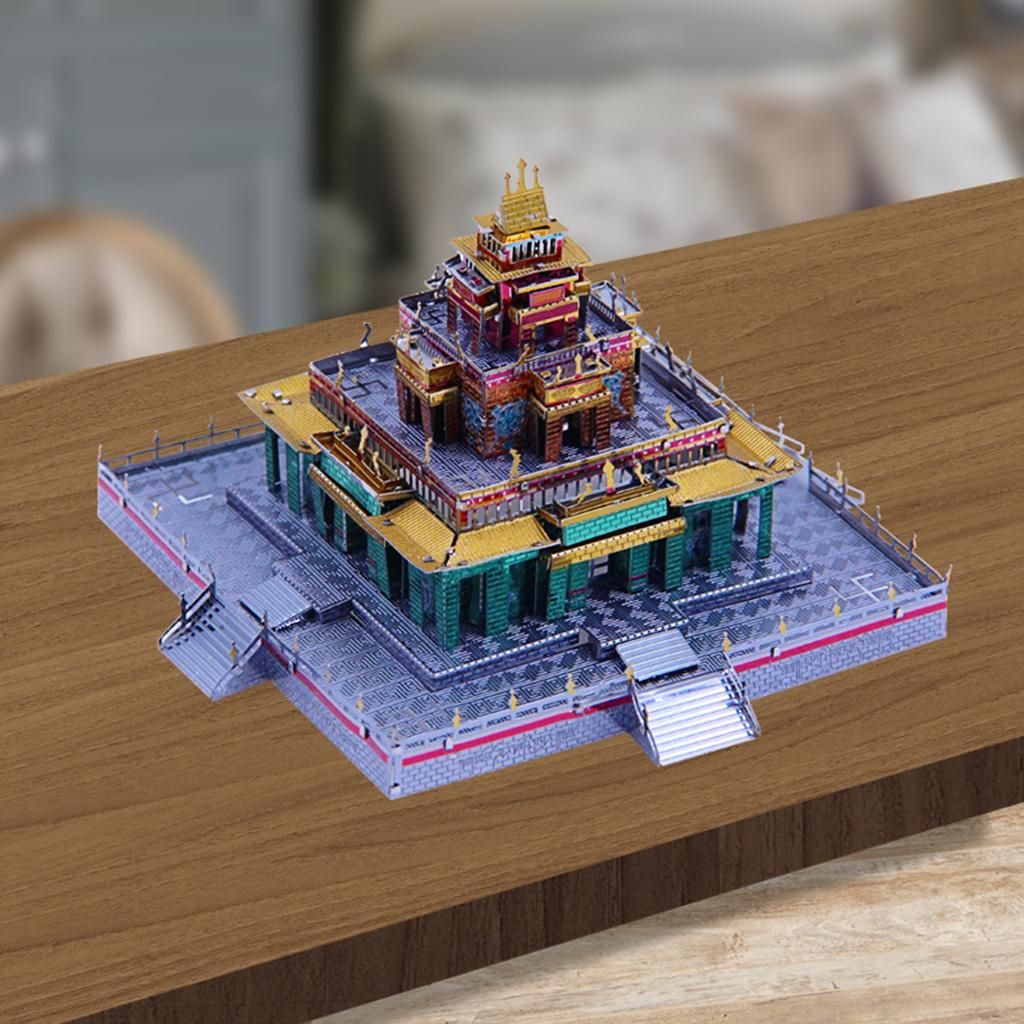 Metal 3D Puzzles Architectural Building Model Kits For Adults Teens