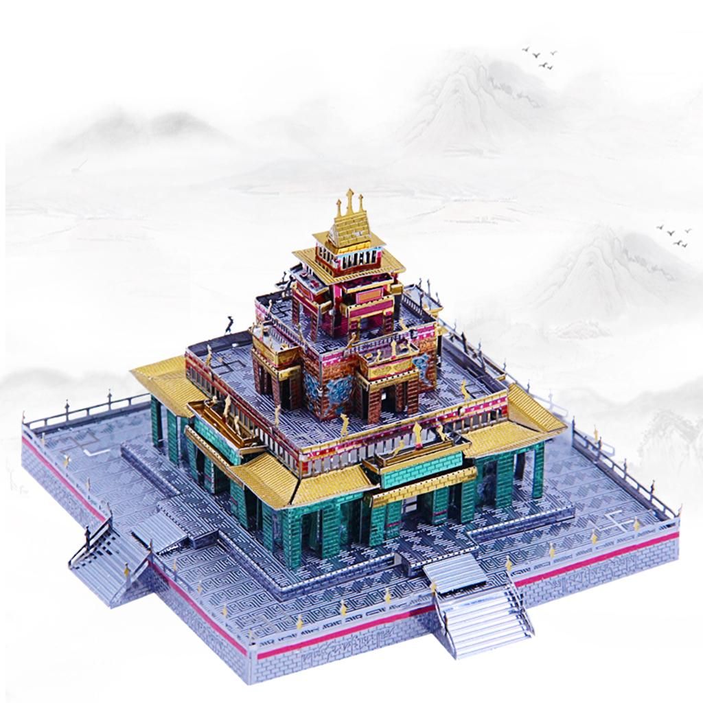 Metal 3D Puzzles Architectural Building Model Kits For Adults Teens