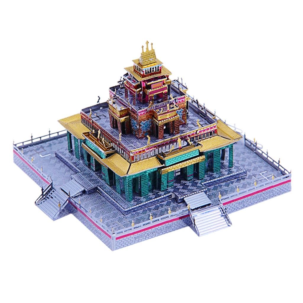 Metal 3D Puzzles Architectural Building Model Kits For Adults Teens