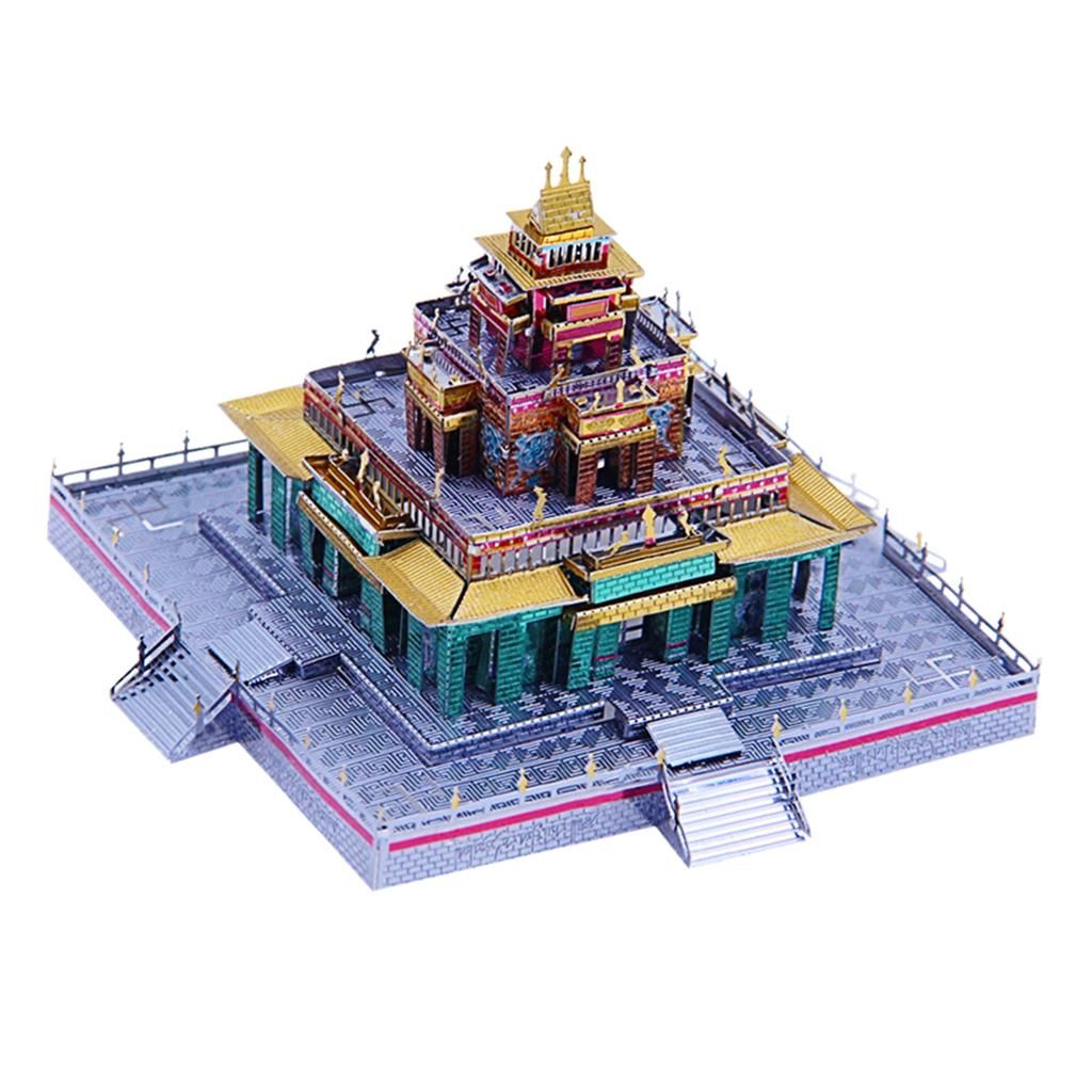 Metal 3D Puzzles Architectural Building Model Kits For Adults Teens