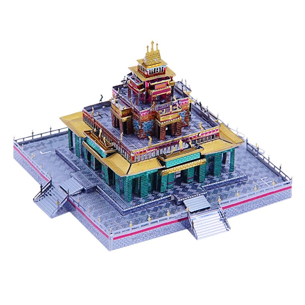 Metal 3D Puzzles Architectural Building Model Kits For Adults Teens