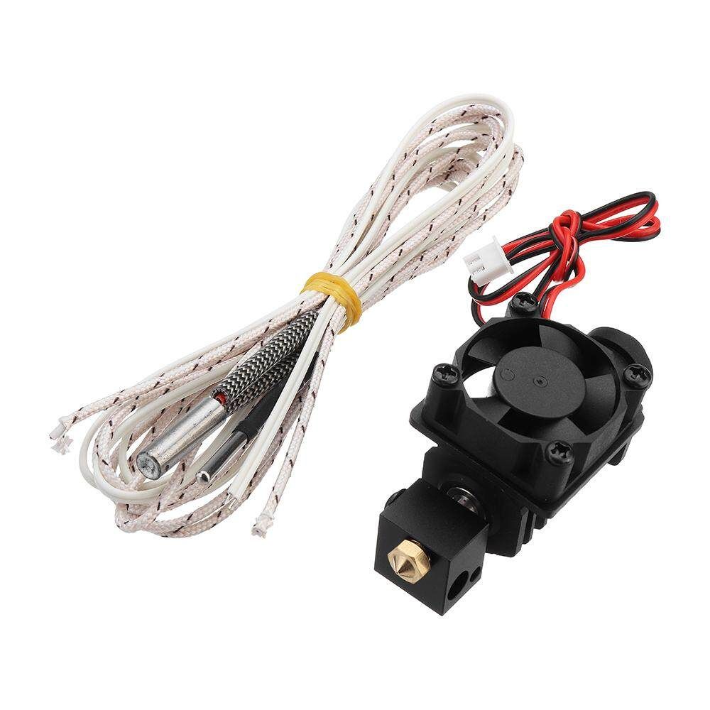 Upgraded V6 1.75mm 0.4mm XCR-BP6 Nozzle Straight Type Throat Kit With 12v Catridge Heater + Cooling Fan