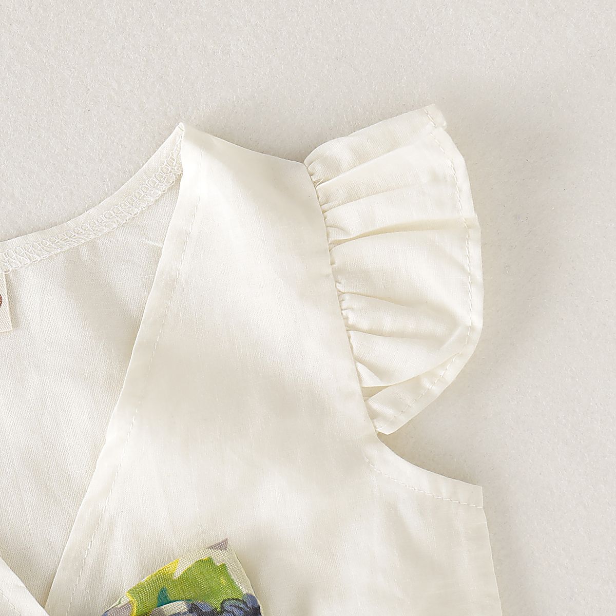 0-3 Years Toddler Baby Girl 2PCS Set/Ruffle Sleeveless Tops+Floral Skirt