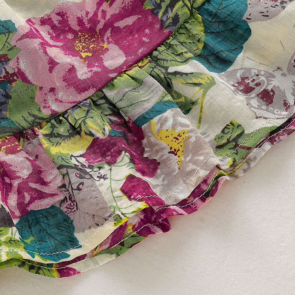 0-3 Years Toddler Baby Girl 2PCS Set/Ruffle Sleeveless Tops+Floral Skirt