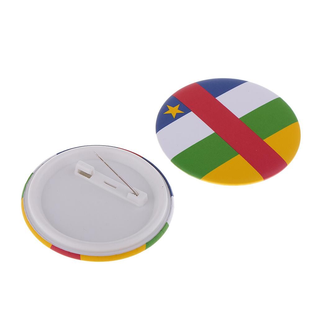 2-3pack National Metal Flag Model Pin Badge Souvenir Medal For Lapel