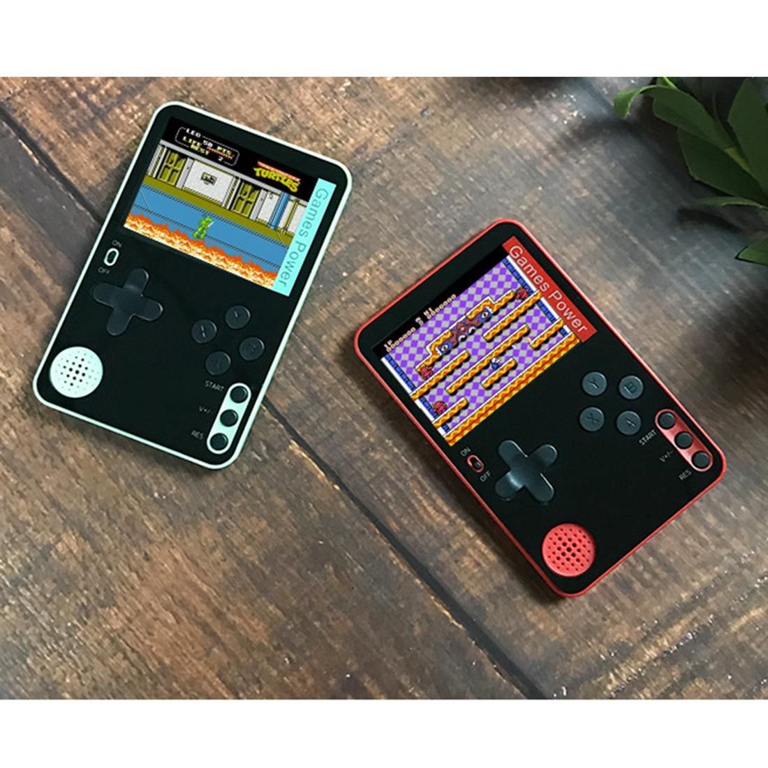 500 Games MINI Portable Retro Video Console Handheld Game Advance Players Boy 8 Bit Built-in Gameboy 2.4 Inch Screen(B)