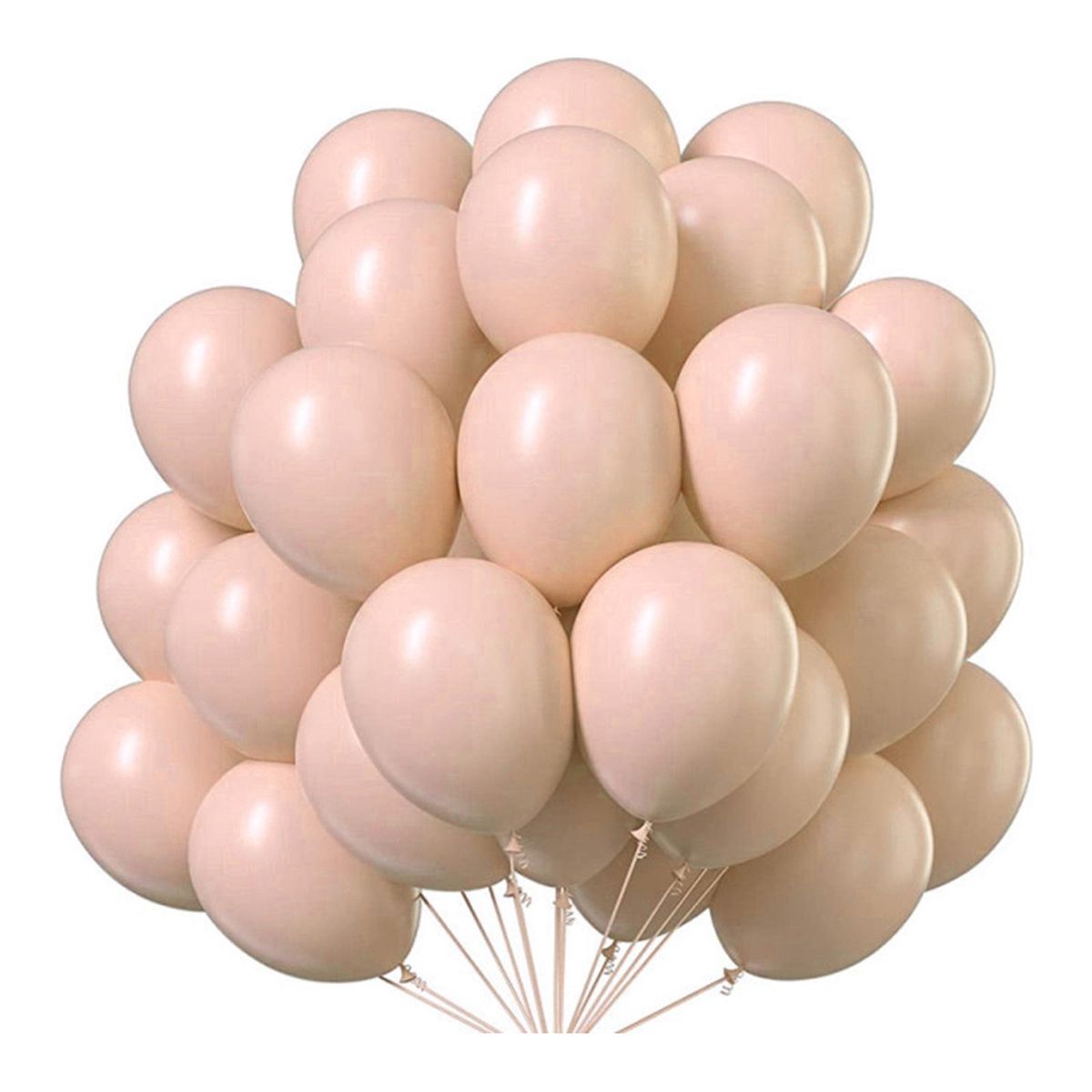 50Pcs Birthday Balloons Romantic Heart Round Latex Balloons Toys Orange