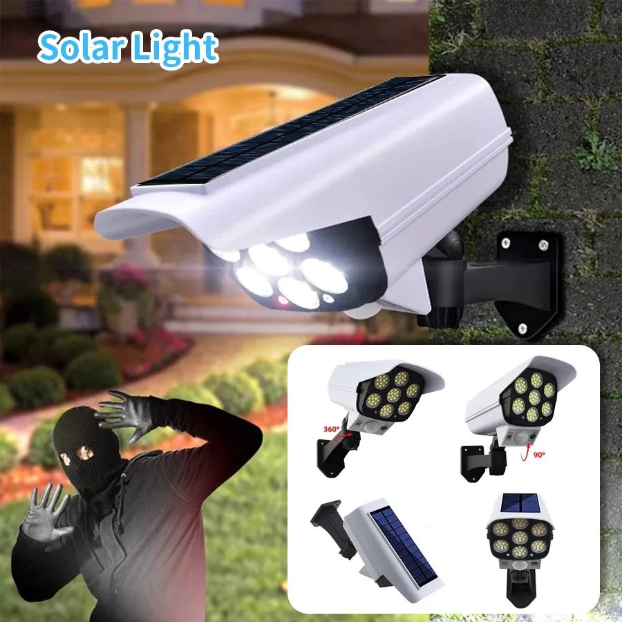 IP65 LED Camera Solar Light Motion Sensor Outdoor Lamp Light