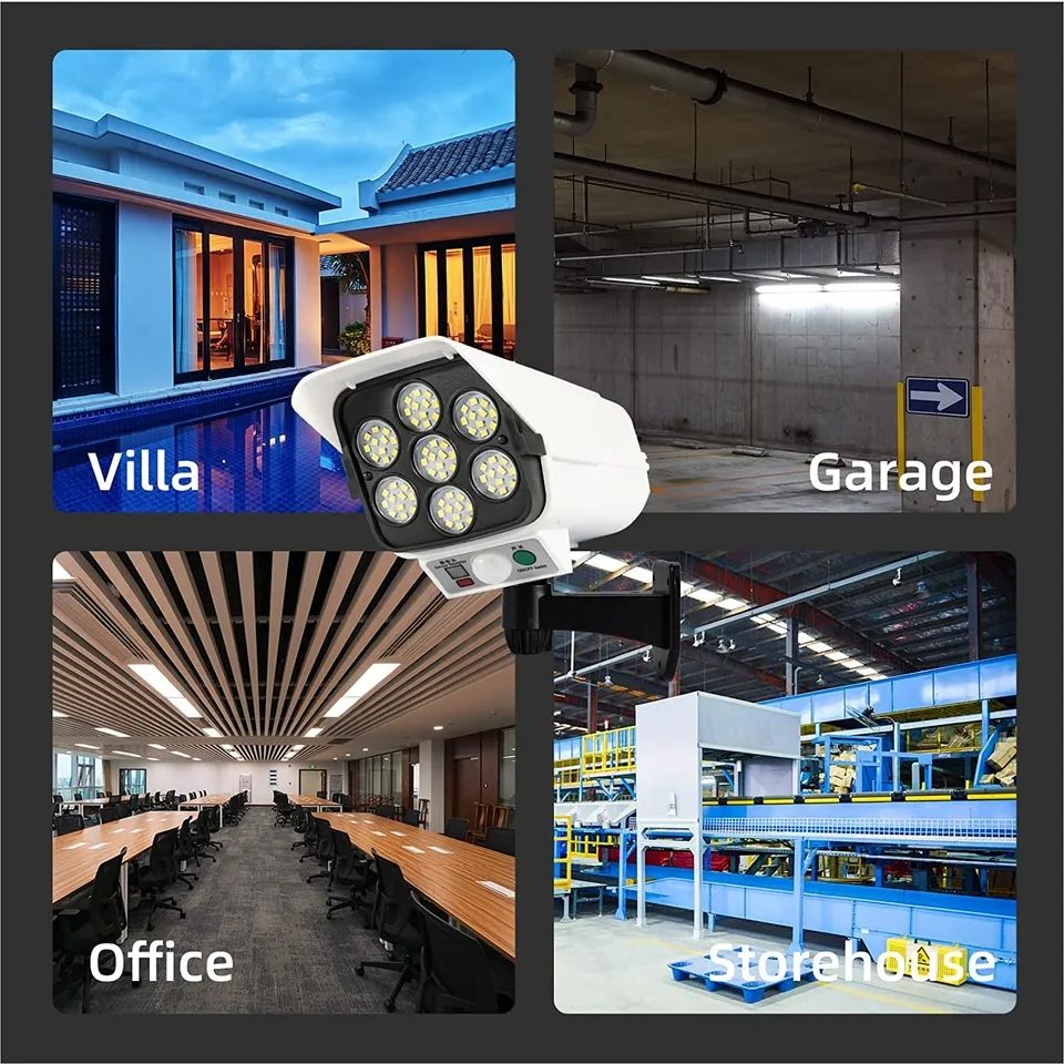 IP65 LED Camera Solar Light Motion Sensor Outdoor Lamp Light