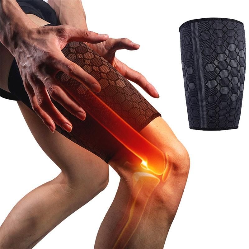 1pc Thigh Supports Compression Quad Hamstring Upper Leg Brace for Sports