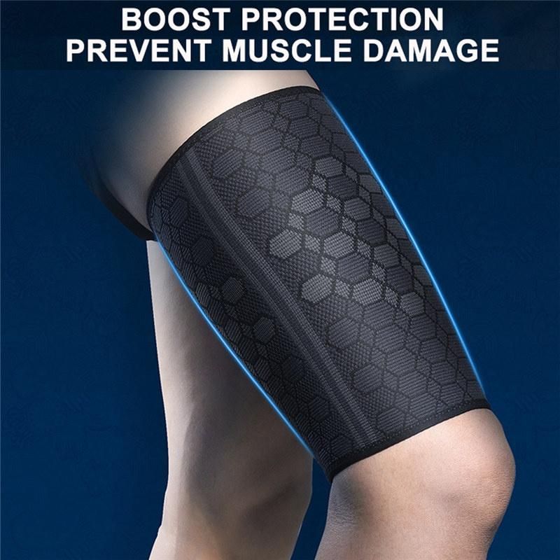 1pc Thigh Supports Compression Quad Hamstring Upper Leg Brace for Sports