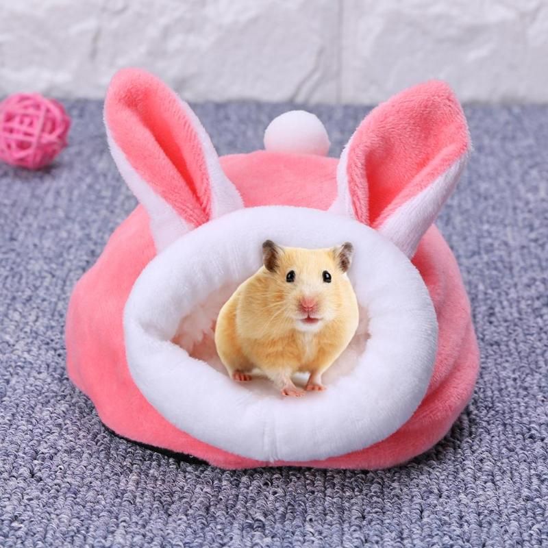 Pet Mouse Guinea Pig Bed Pet Sleeping House Warm Hamster