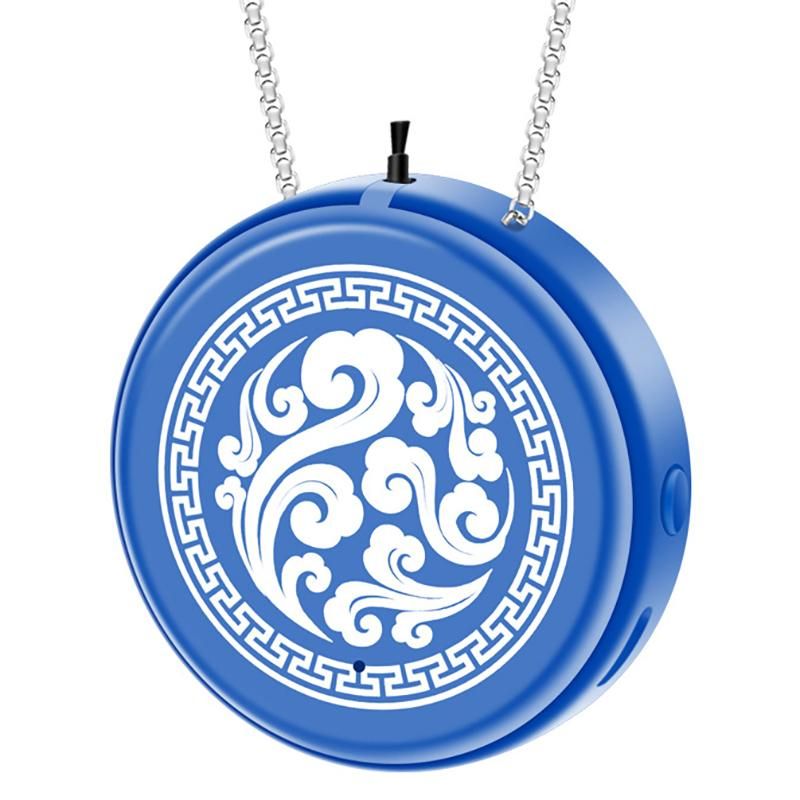 Children's Air Purifier Personal Wearable Mini Portable 100 Million Negative Ion Necklace Hanging Neck Purifier Blue