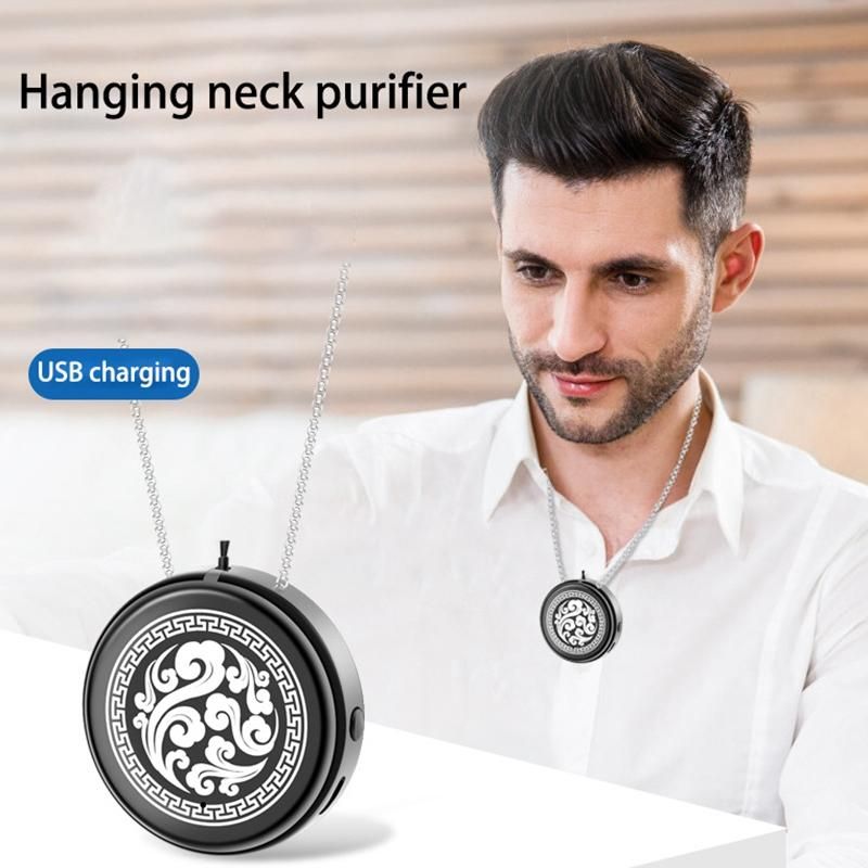 Children's Air Purifier Personal Wearable Mini Portable 100 Million Negative Ion Necklace Hanging Neck Purifier Blue