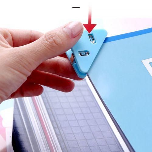 KW-TRIO 5 PCS PET Book Paper Corner Clip Binder