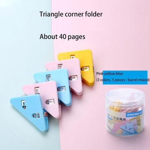 KW-TRIO 5 PCS PET Book Paper Corner Clip Binder