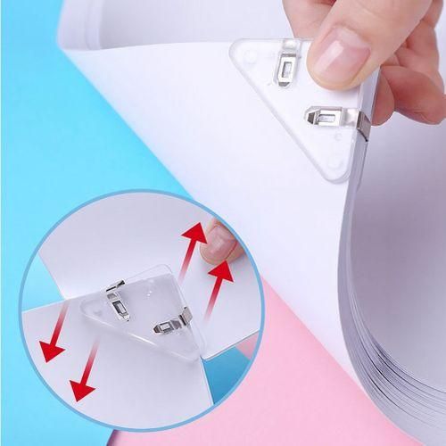 KW-TRIO 5 PCS PET Book Paper Corner Clip Binder