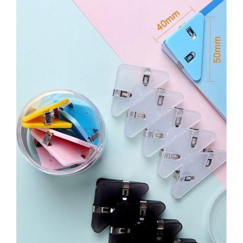 KW-TRIO 5 PCS PET Book Paper Corner Clip Binder