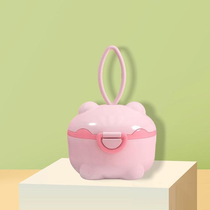 Milk  Storage Box Portable Pig Shape Toddler For Travel Pink S
