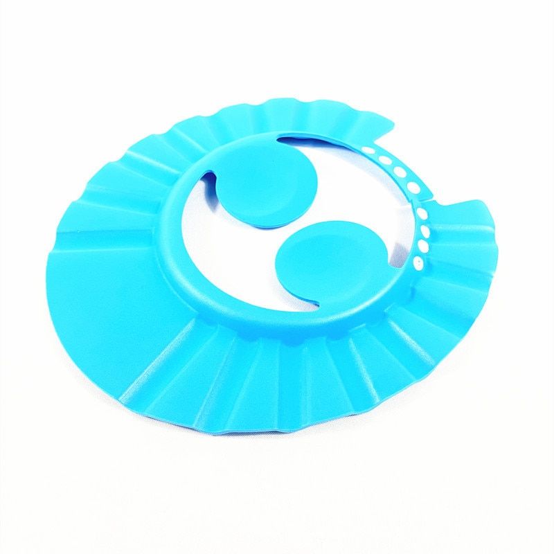 Baby Shower Cap Adjustable Hair Wash Hat For Newborn Infant Ear Protection Safe Children Kids Shampoo Shield Bath Head Cover Style 2 Yellow